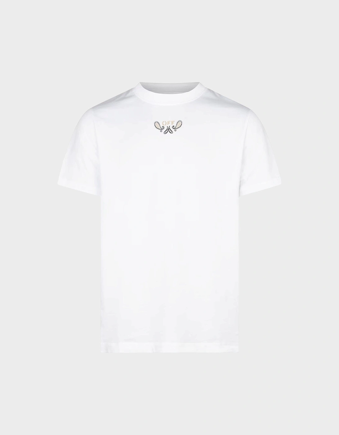 Bandana Arrow Slim-Fit Cotton T-Shirt White