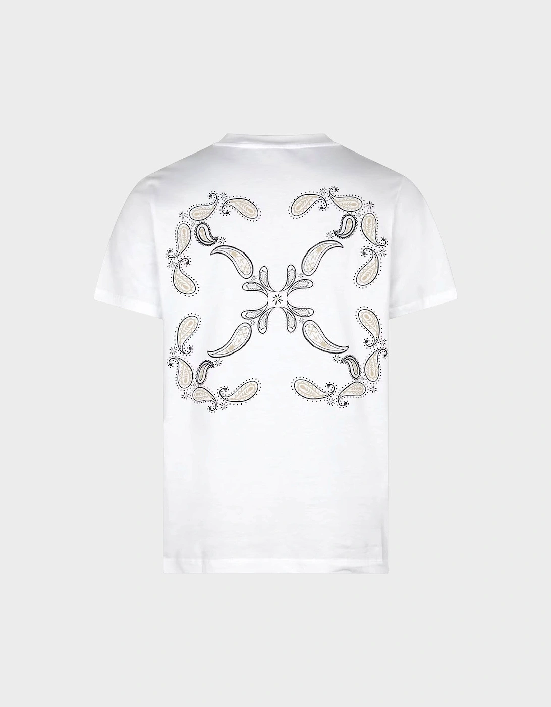 Bandana Arrow Slim-Fit Cotton T-Shirt White