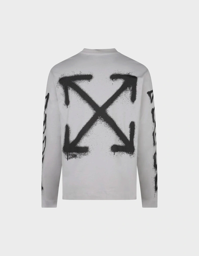Off Spray Can Arrow Skate Long Sleeve T Shirt Light Stone