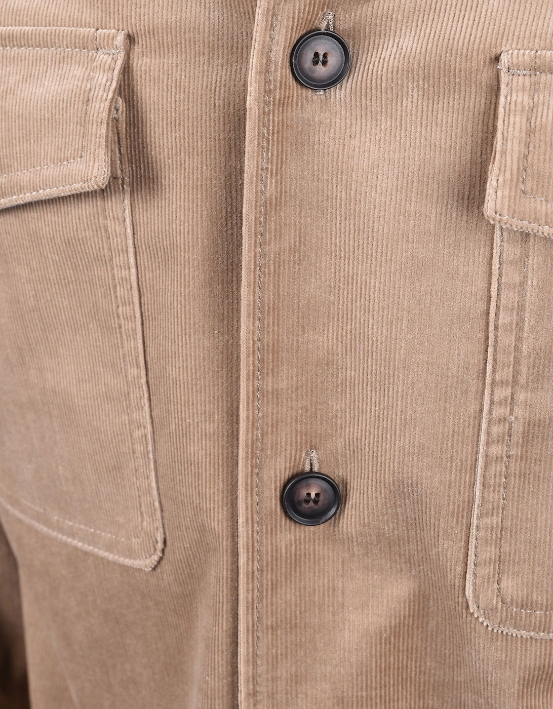 Boss Black BOSS C CARPER CORDUROY OVERSHIRT OPEN BROWN