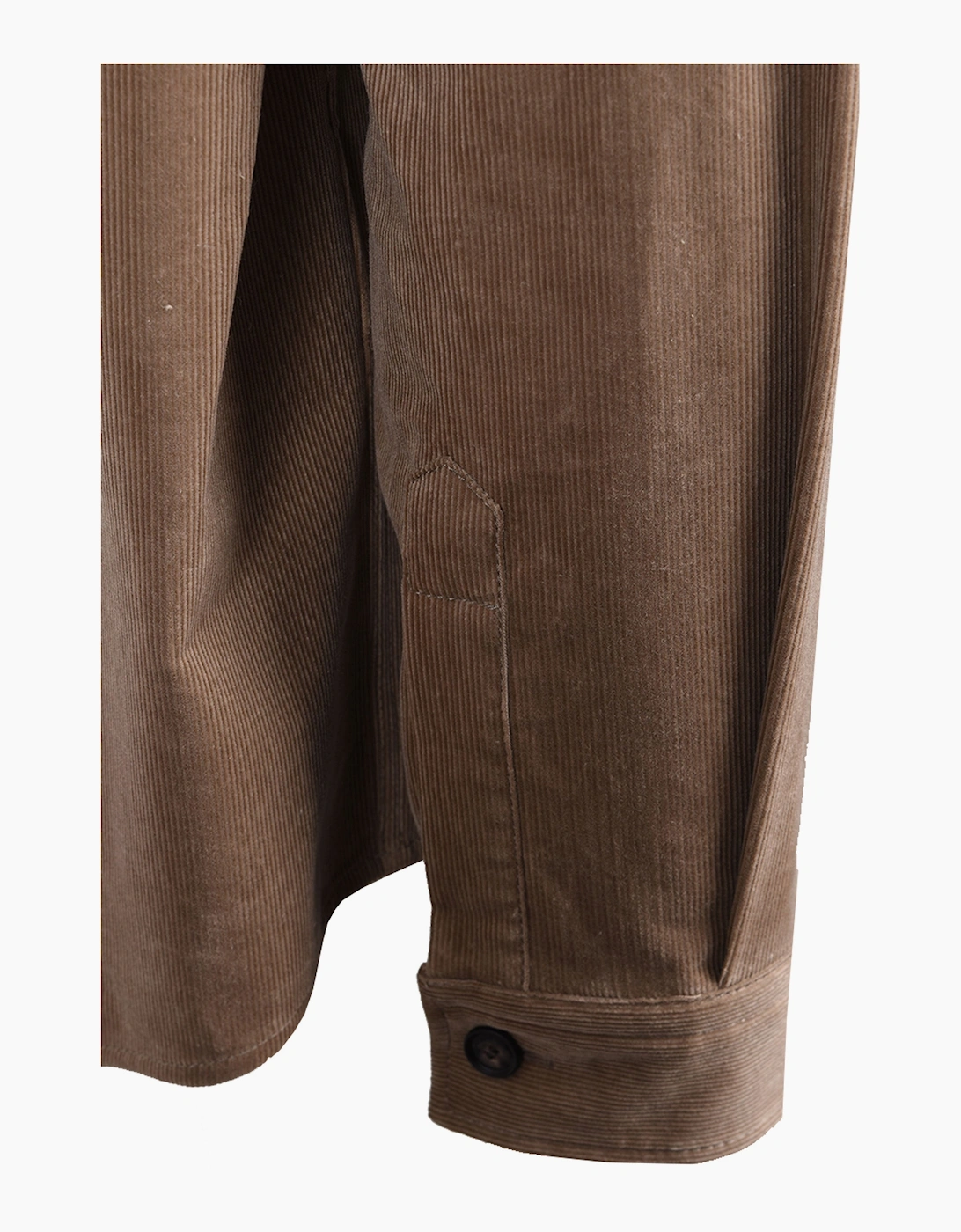 Boss Black BOSS C CARPER CORDUROY OVERSHIRT OPEN BROWN