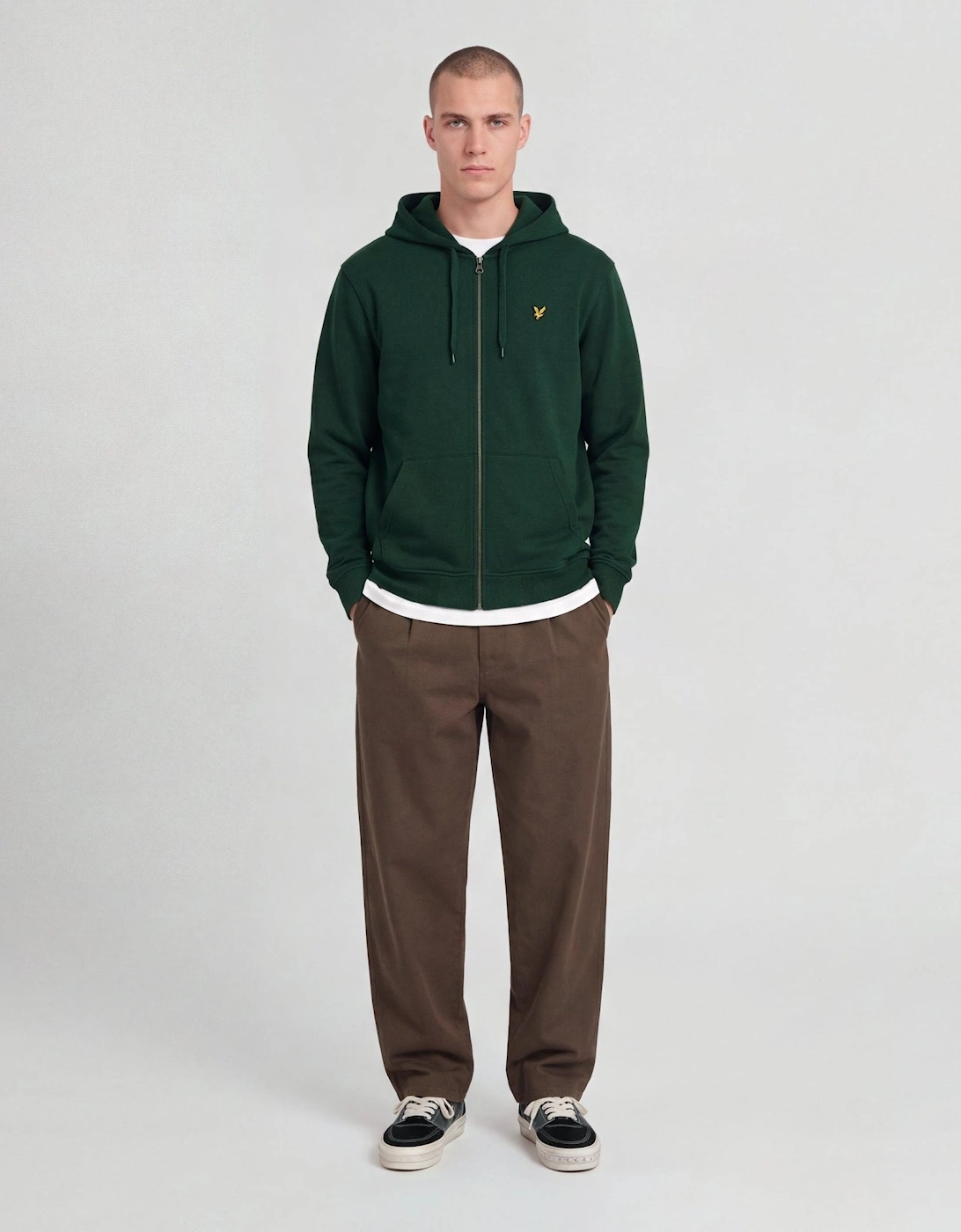 Loopback Cotton Full Zip Hoodie