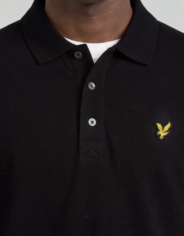 Long Sleeve Cotton Polo Shirt