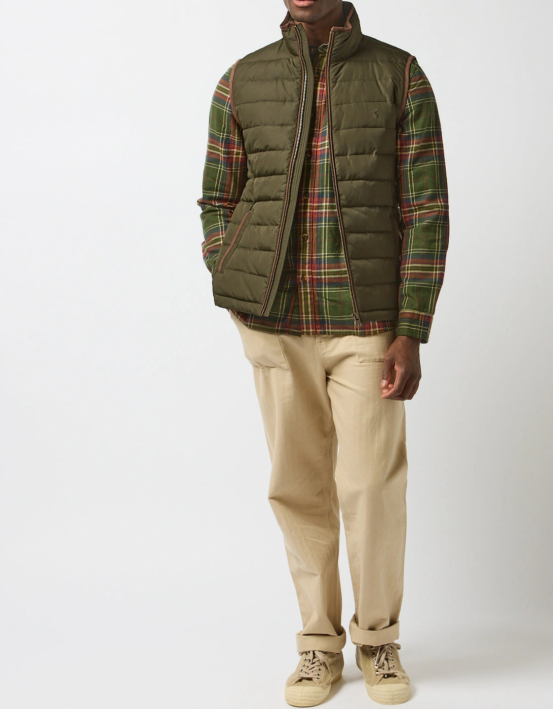 Joules HERITAGE PADDED Mens Gilets Green