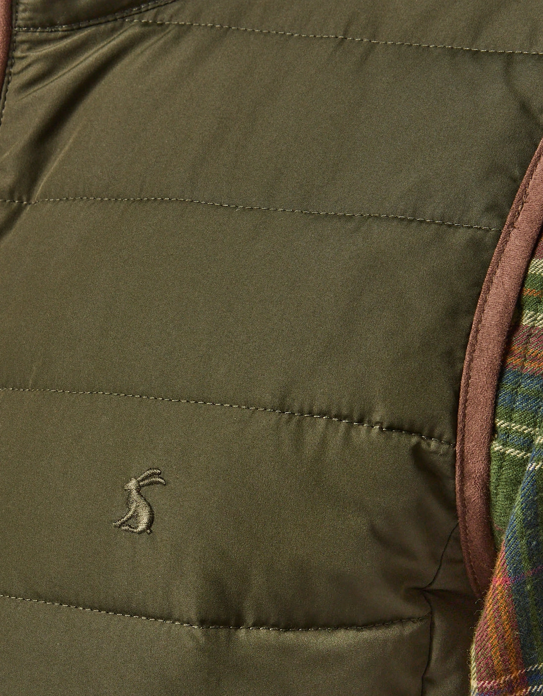 Joules HERITAGE PADDED Mens Gilets Green