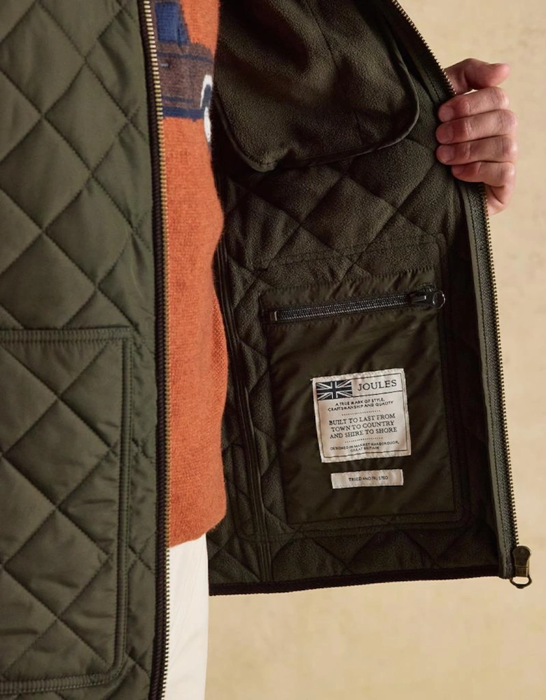 Joules MAYNARD Mens Quilted Jacket Green