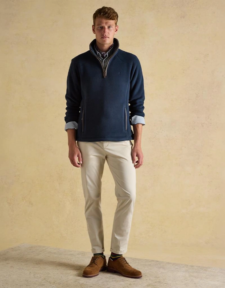 Joules HERITAGE 1/4 ZIP Mens Fleece Top Navy