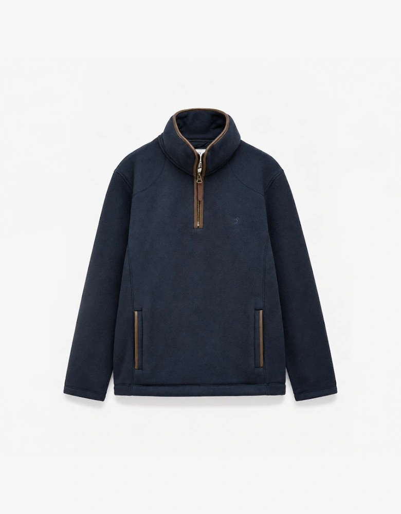 Joules HERITAGE 1/4 ZIP Mens Fleece Top Navy