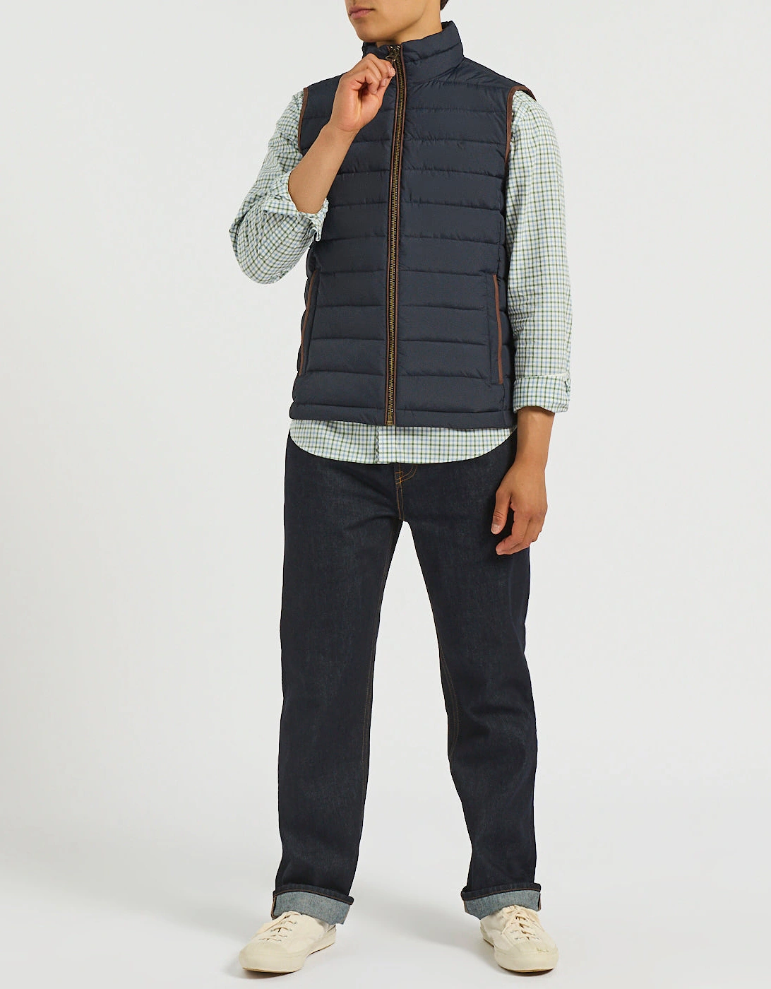 Joules HERITAGE PADDED Mens Gilets Navy
