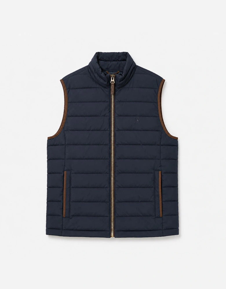 Joules HERITAGE PADDED Mens Gilets Navy