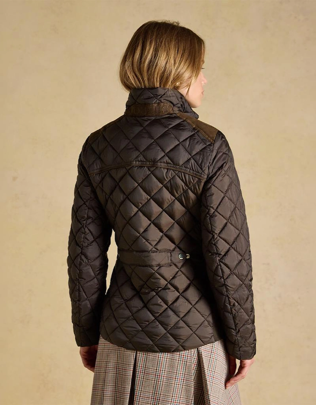 Joules BRAEMAR LUXE Womens Quilted Jackets Chocolate Brown