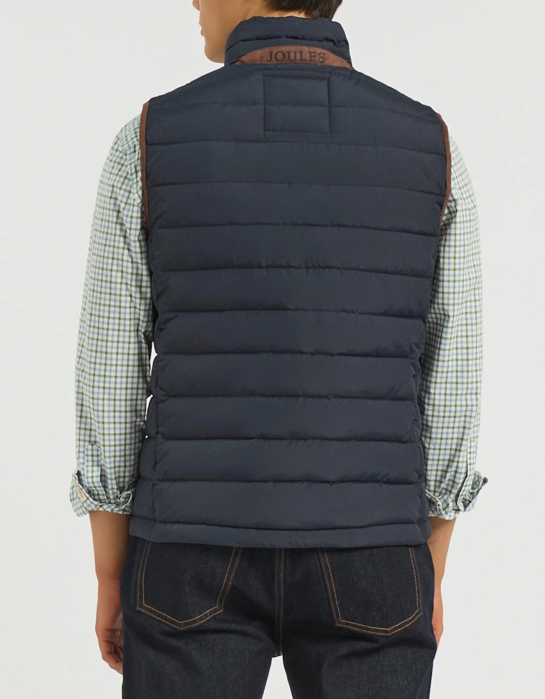 Joules HERITAGE PADDED Mens Gilets Navy