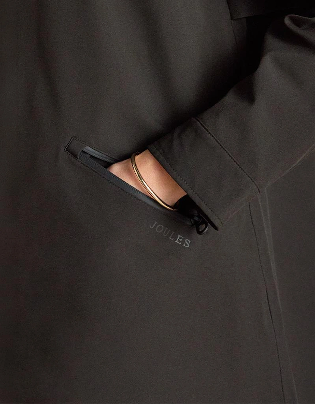 Joules RAINAWAY Womens Waterproof Rain Coat Black