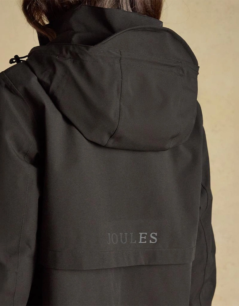 Joules RAINAWAY Womens Waterproof Rain Coat Black