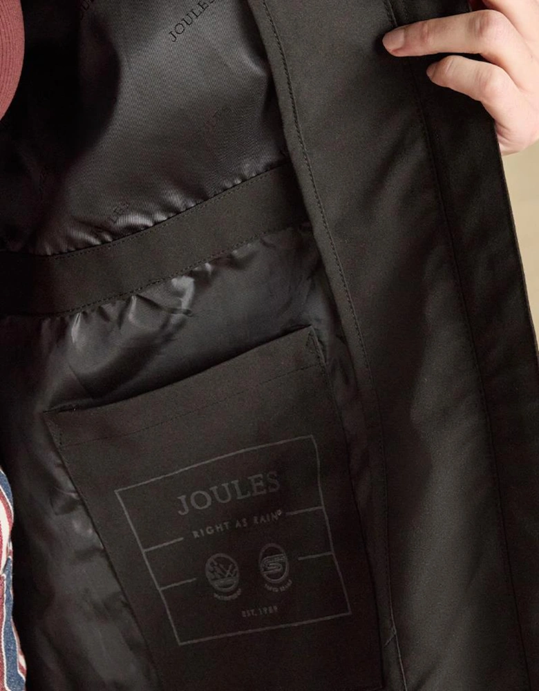 Joules RAINAWAY Womens Waterproof Rain Coat Black