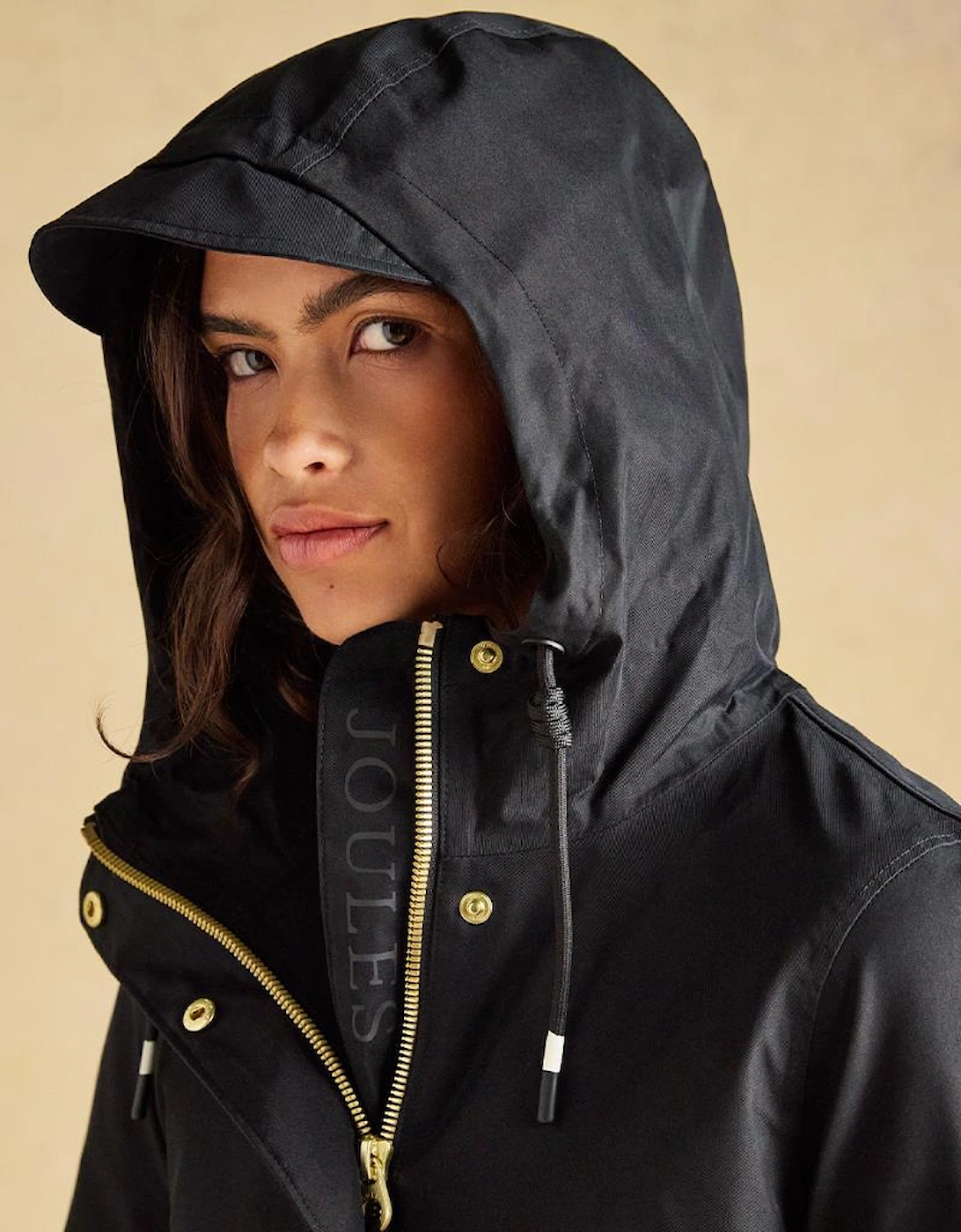 Joules PORTWELL Womens Rain Coat Black