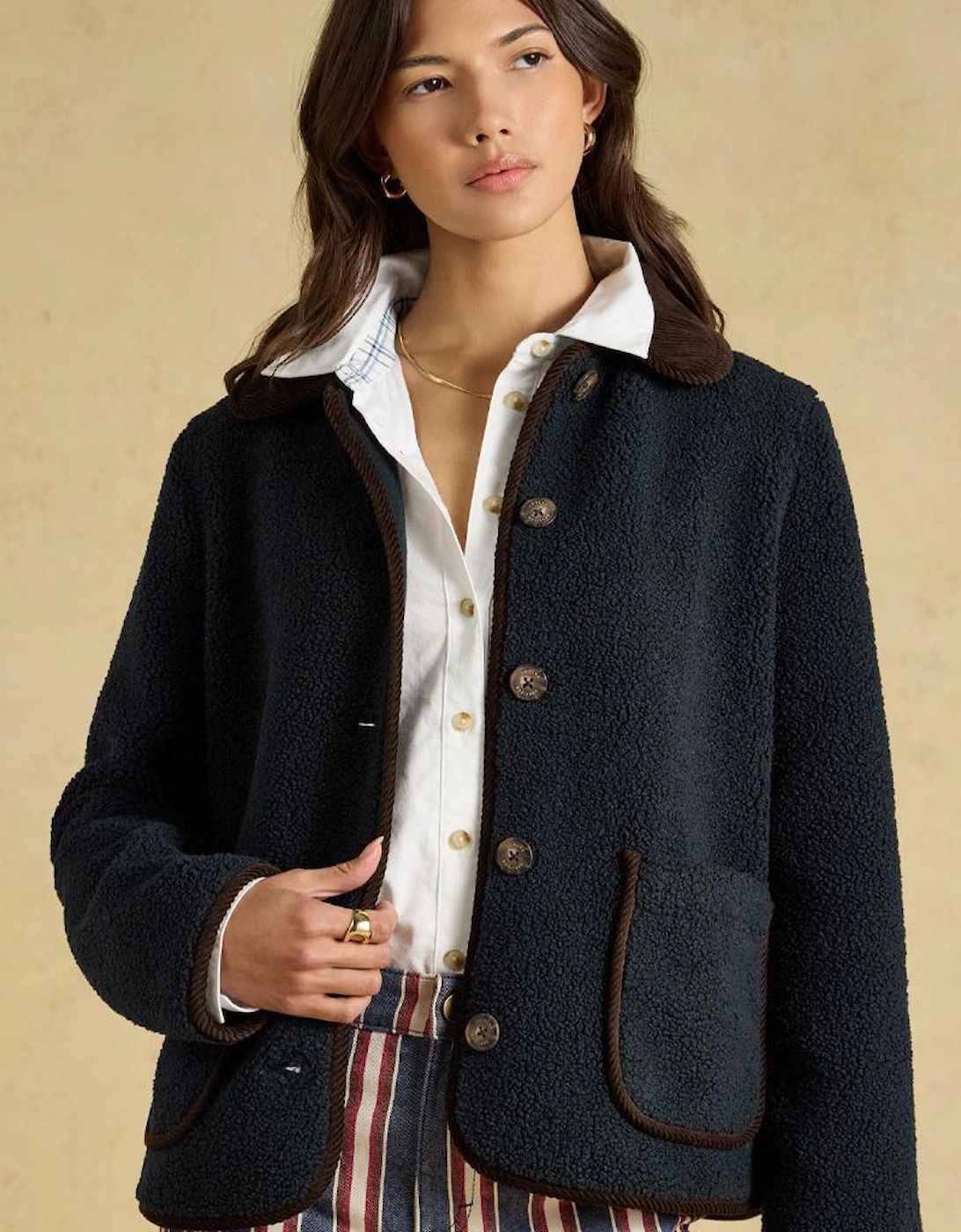 Joules SADIE SHORT Womens Track Jackets Navy