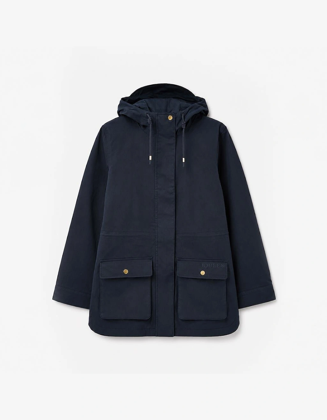 Joules Women's Blue Portwell Rain Coat Navy - Size 10