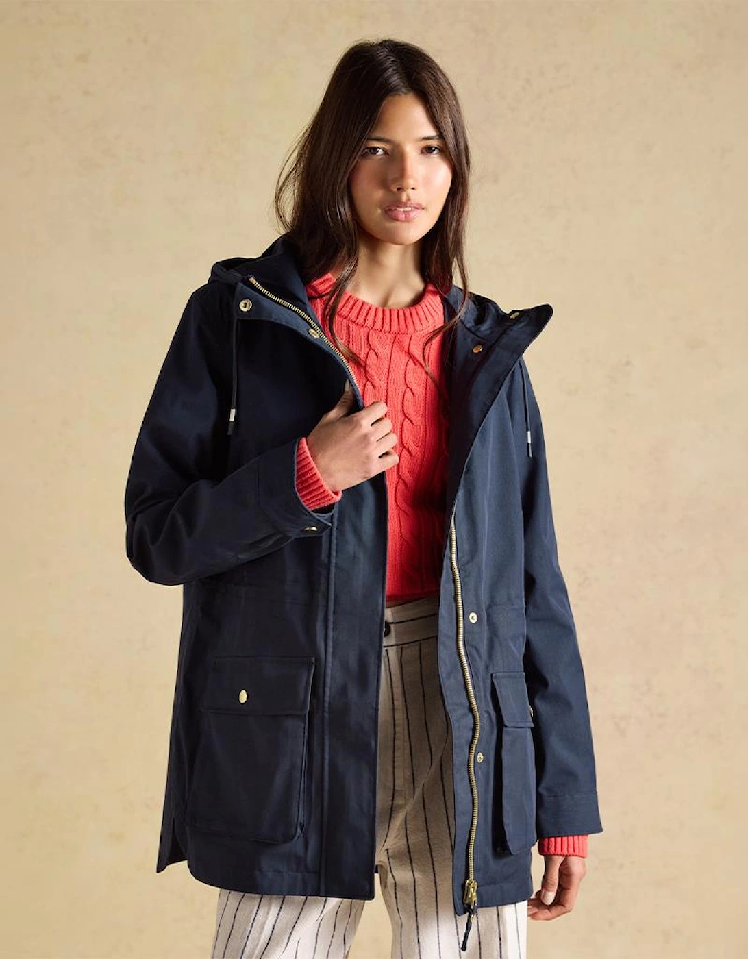 Joules PORTWELL Womens Rain Coat Navy