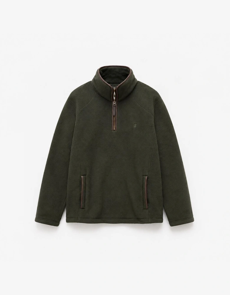 Joules HERITAGE 1/4 ZIP Mens Fleece Top Dark Green