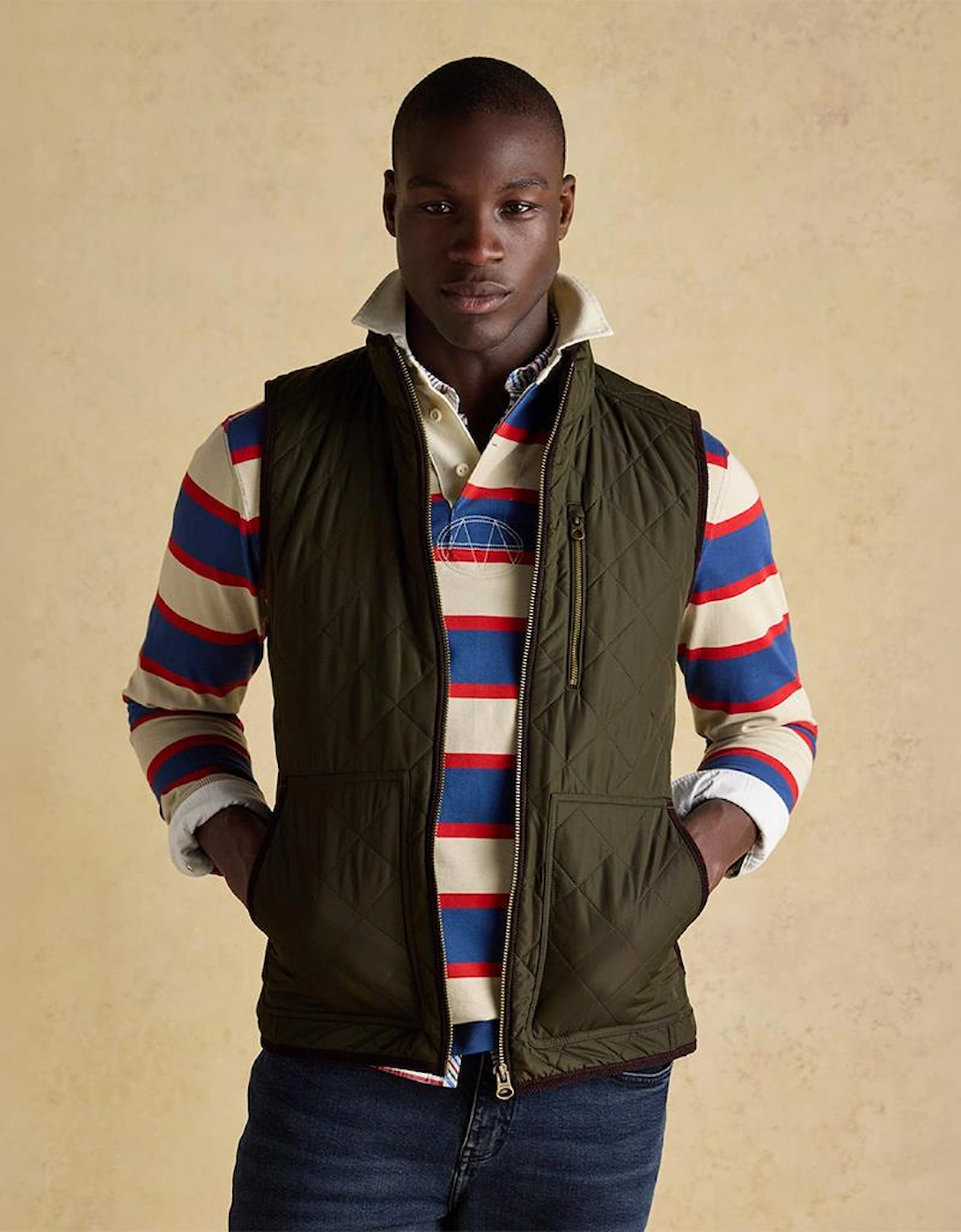 Joules MAYNARD Mens Gilets Green