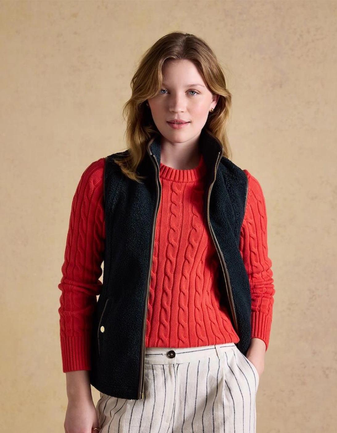 Joules BORG HERITAGE Womens Gilets Navy