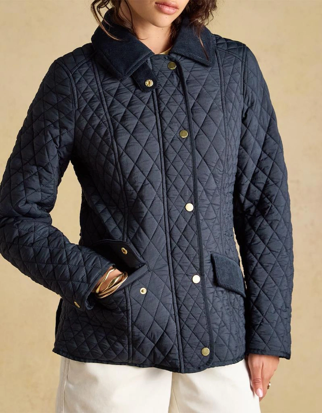 Joules HIGHCLERE Womens Quilted Jackets Navy