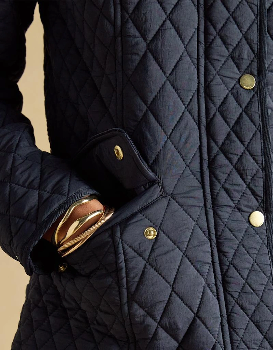 Joules HIGHCLERE Womens Quilted Jackets Navy