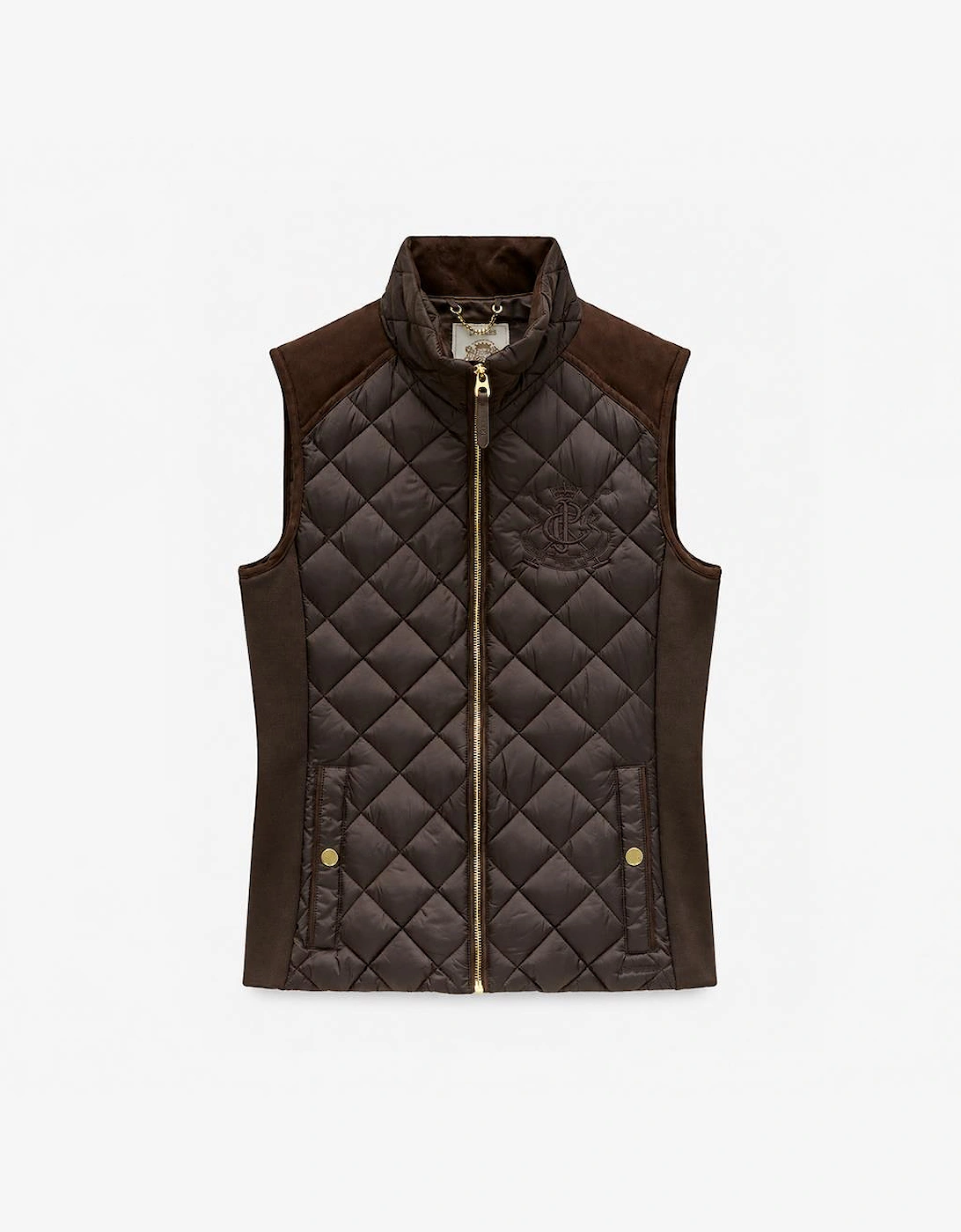 Joules BRAEMAR LUXE Womens Gilets Chocolate Brown