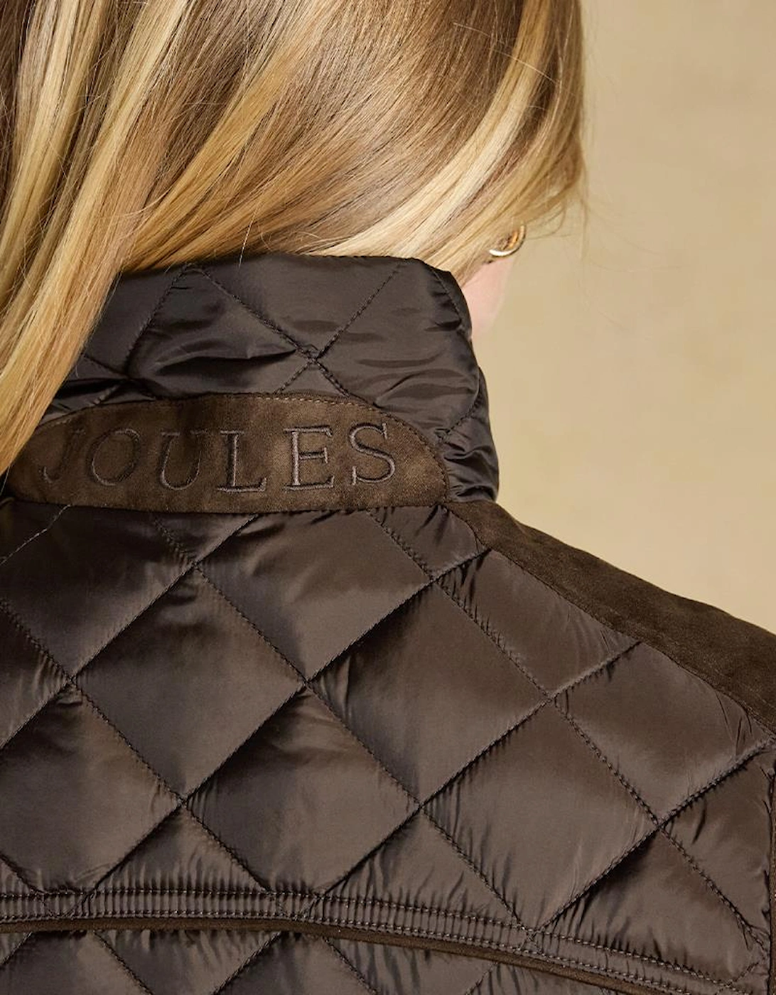 Joules BRAEMAR LUXE Womens Gilets Chocolate Brown