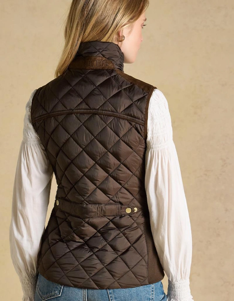 Joules BRAEMAR LUXE Womens Gilets Chocolate Brown