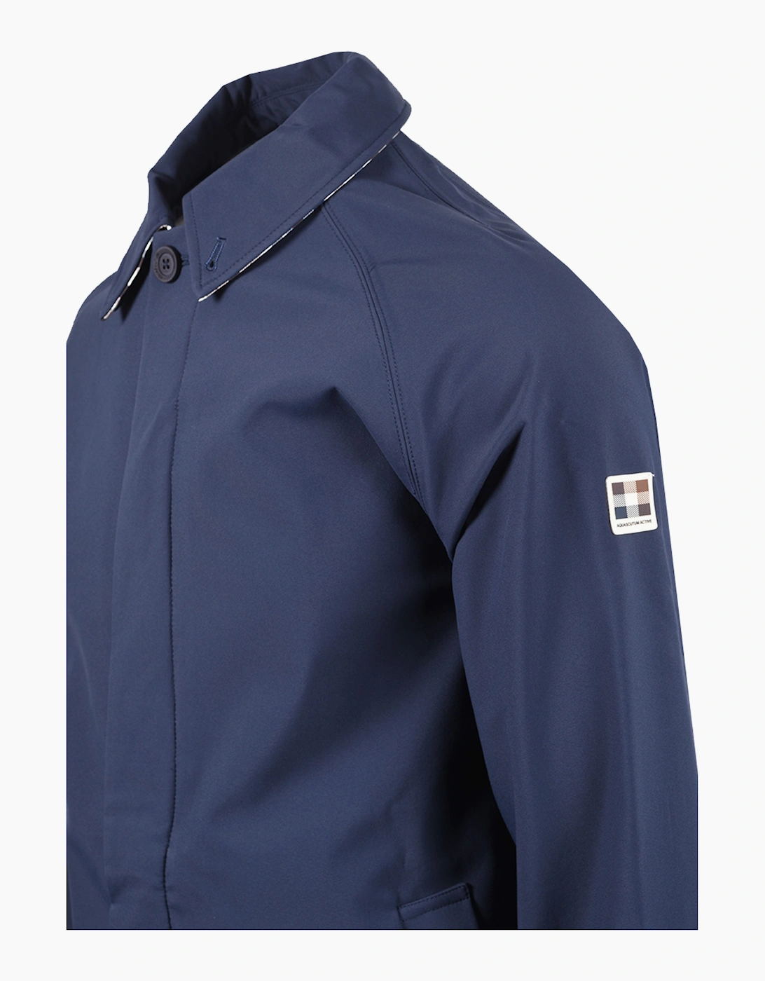 AQUASCUTUM THERMAS TRENCH COAT NAVY