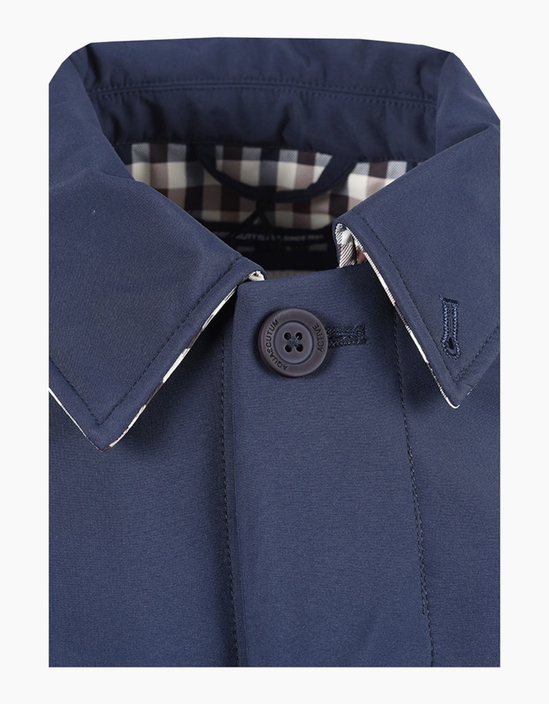 AQUASCUTUM THERMAS TRENCH COAT NAVY