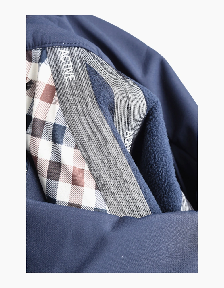 AQUASCUTUM THERMAS TRENCH COAT NAVY