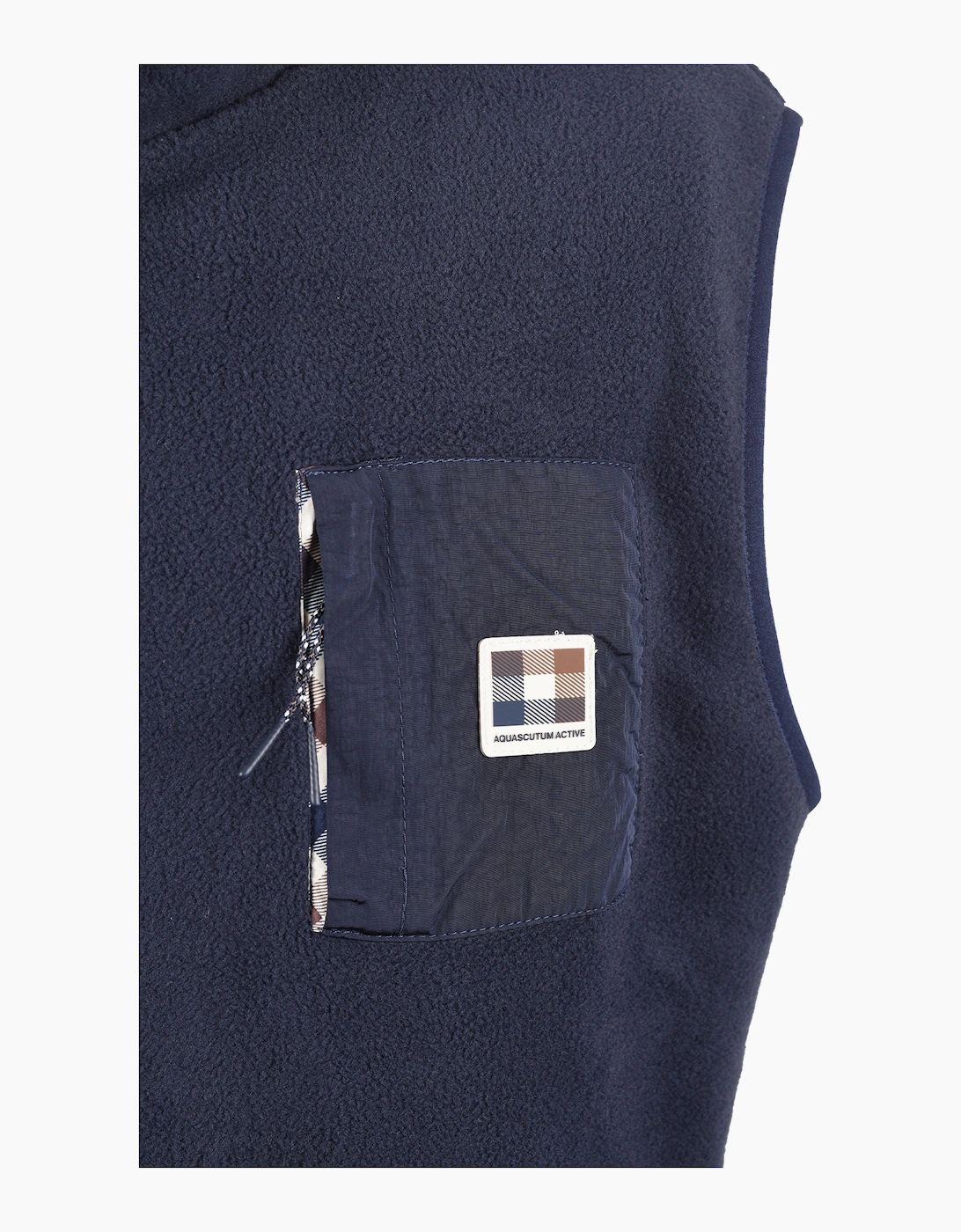 AQUASCUTUM POLAR FLEECE GILET NAVY