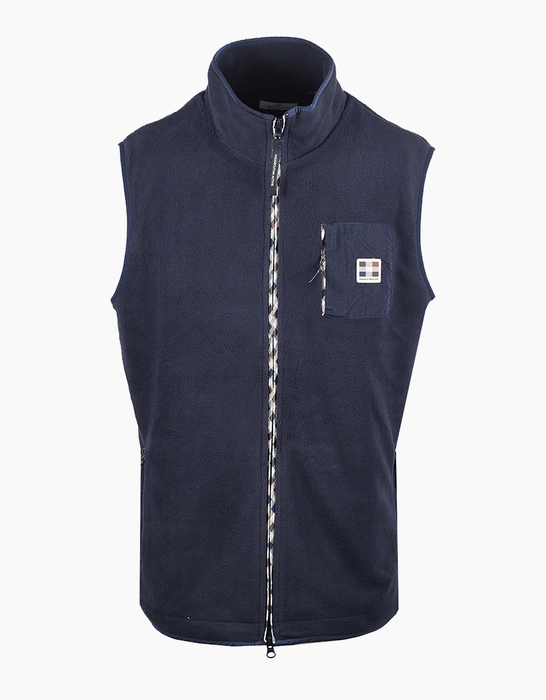 AQUASCUTUM POLAR FLEECE GILET NAVY