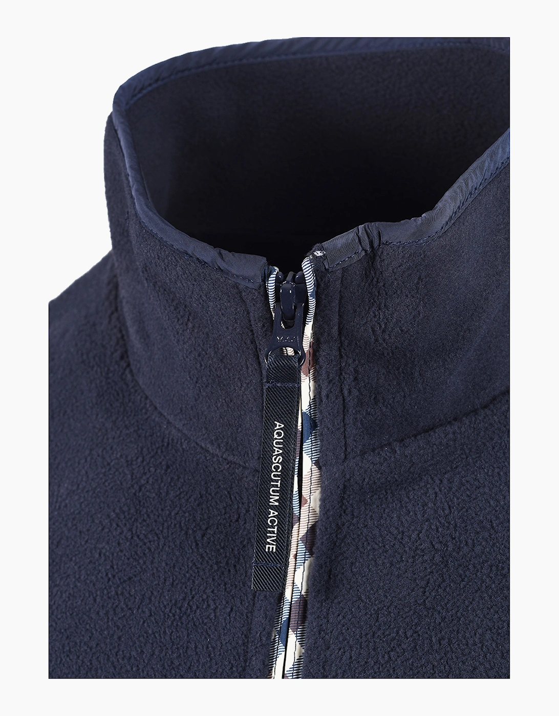 AQUASCUTUM POLAR FLEECE GILET NAVY