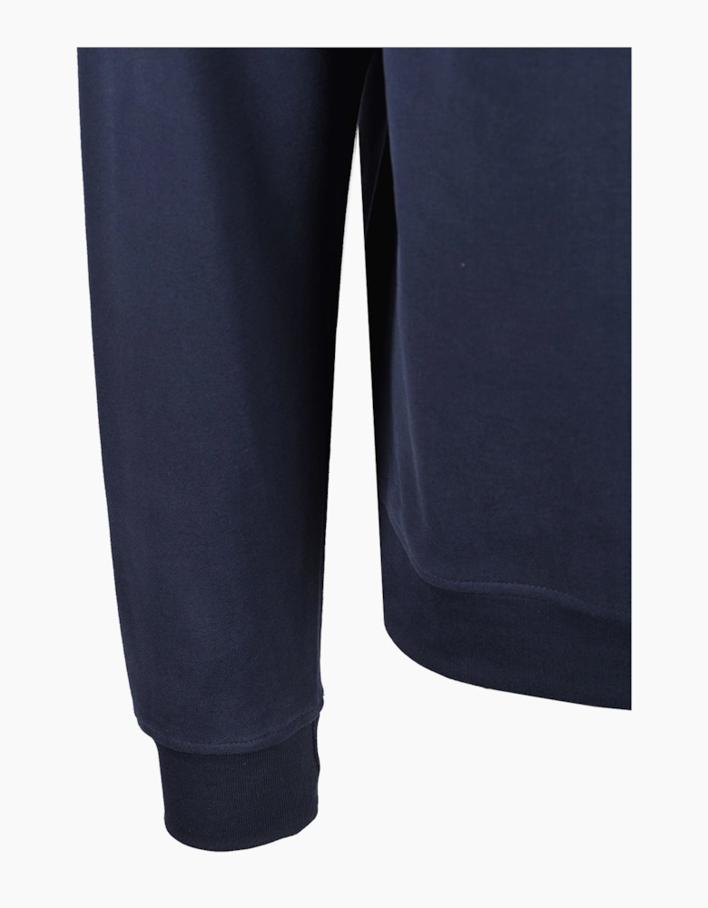 AQUASCUTUM SHOULDER FLEECE CREWNECK NAVY