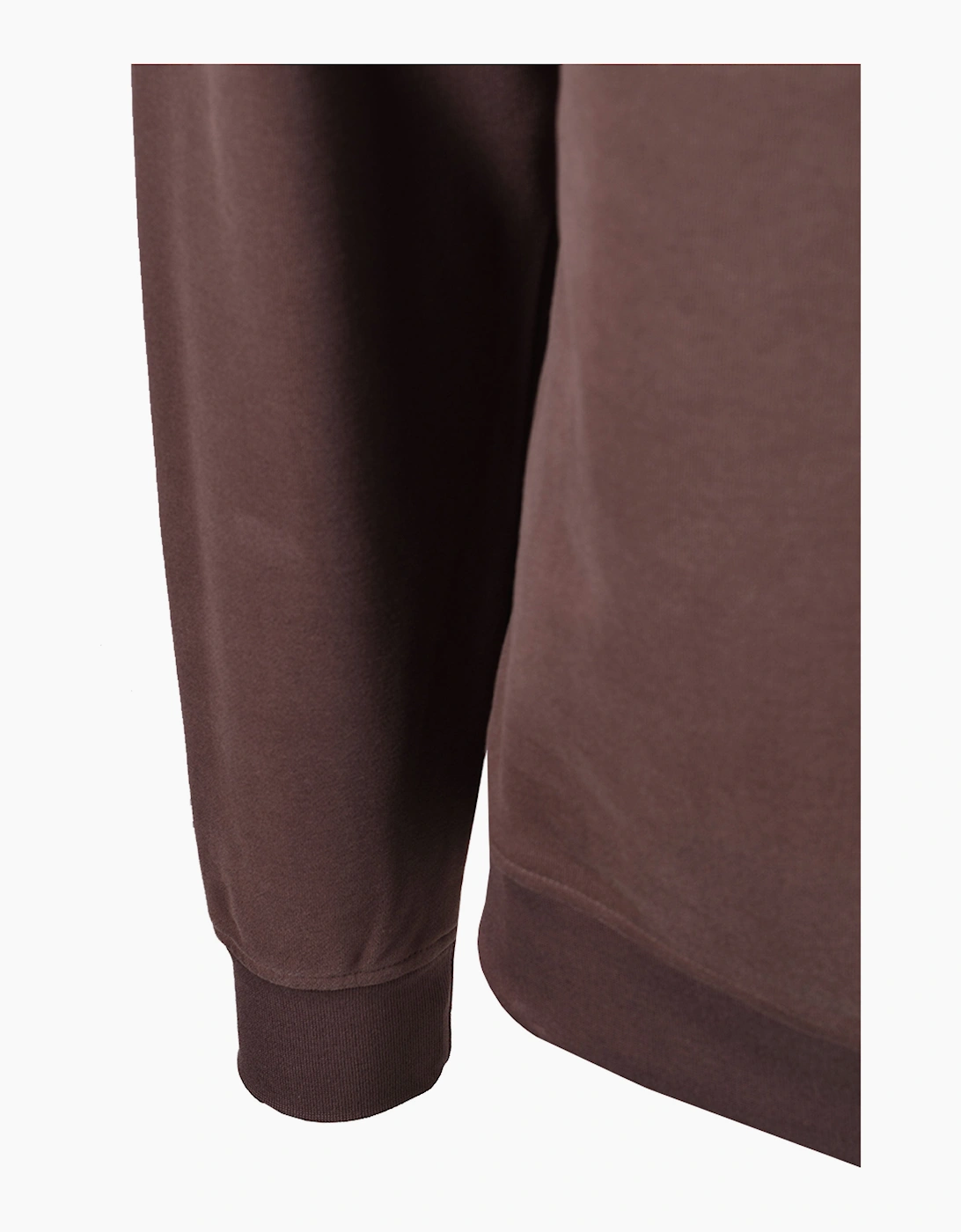 AQUASCUTUM SHOULDER FLEECE CREWNECK CHOCOLATE