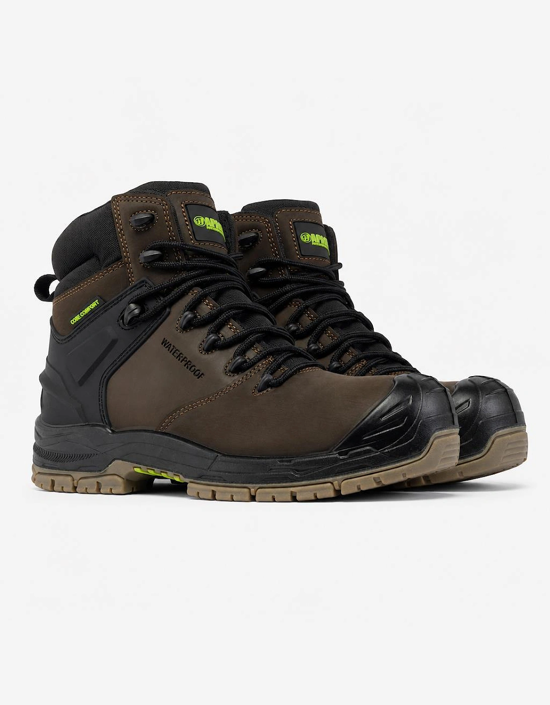 Apache MISSION Unisex Waterproof Composite Toe Safety Boots Brown