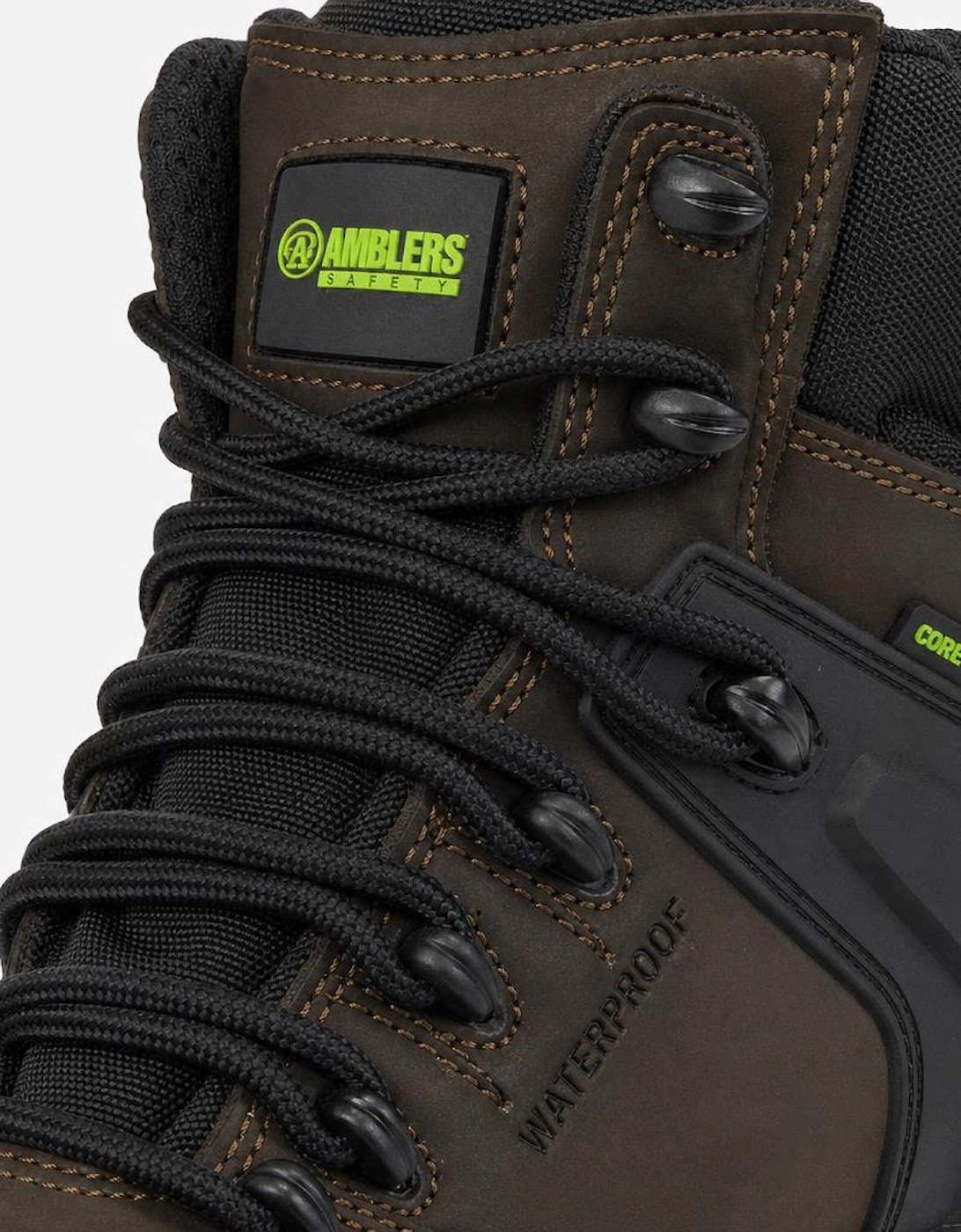 Apache MISSION Unisex Waterproof Composite Toe Safety Boots Brown