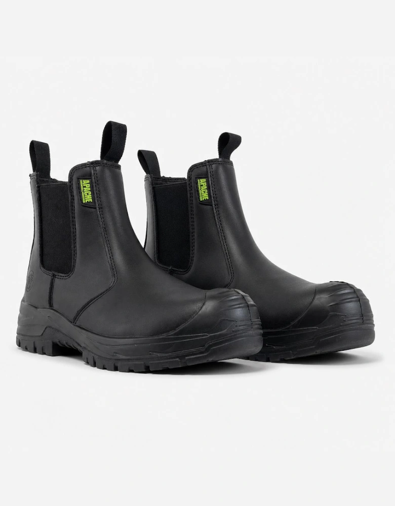 Apache Brooks Unisex Composite Toe Safety Dealer Boots Black
