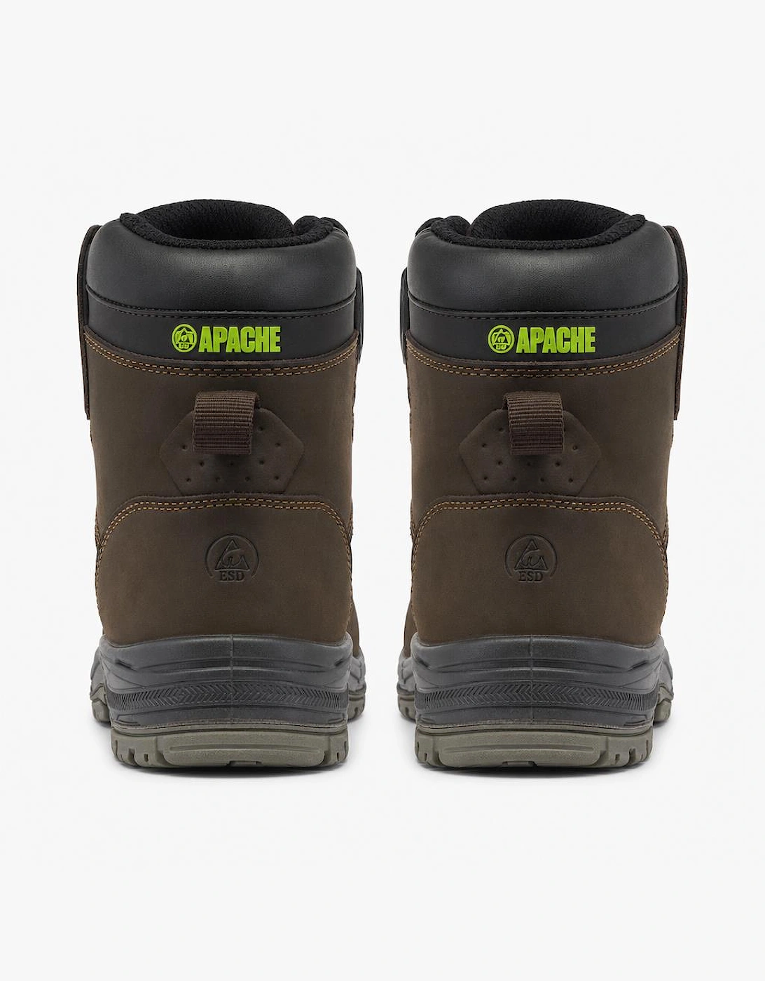 Apache CHURCHILL Unisex Waterproof Composite Toe Safety Boots Brown