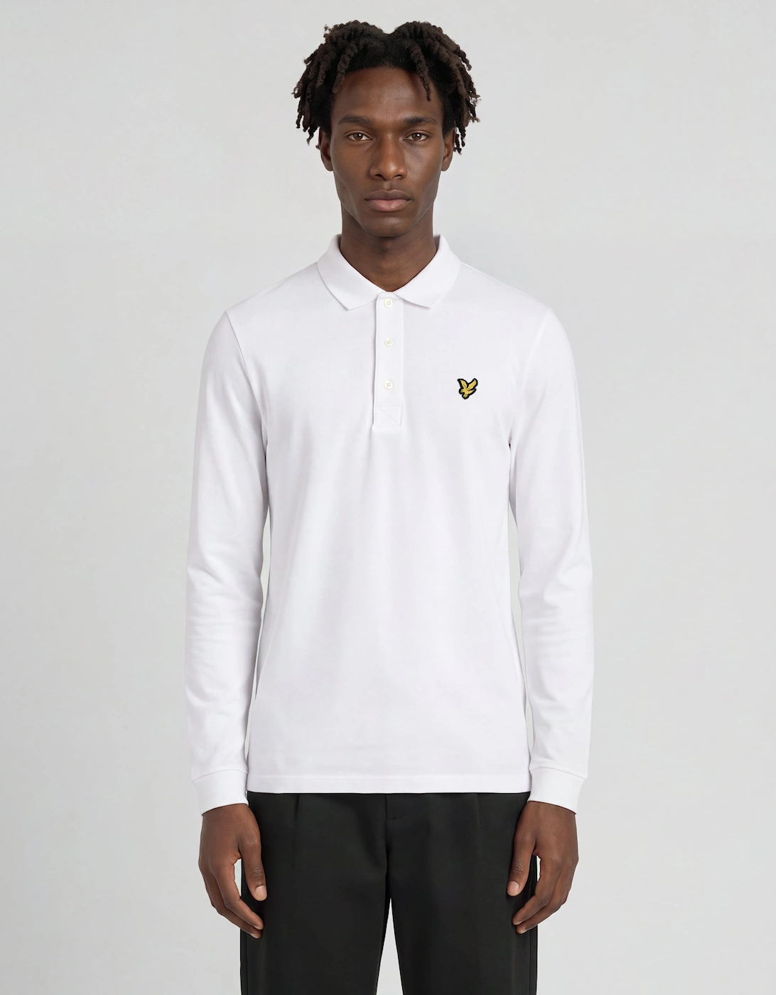 Long Sleeve Cotton Polo Shirt