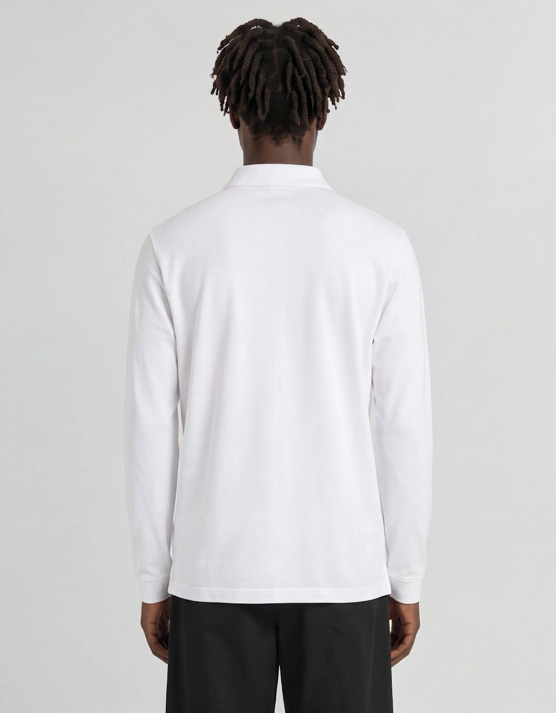 Long Sleeve Cotton Polo Shirt