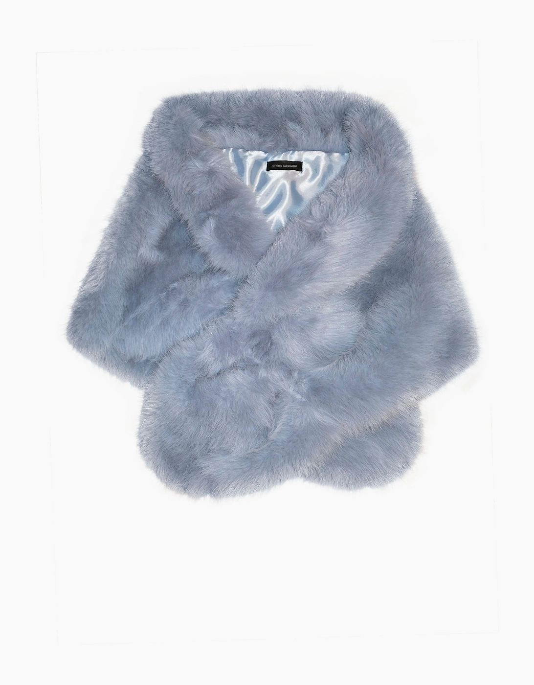 Pale Blue Faux Fur Wrap