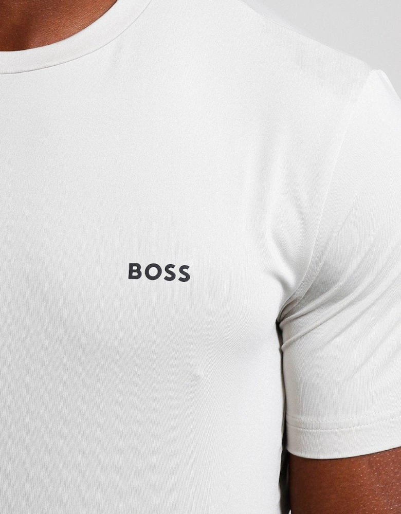 BOSS Green Active Logo T-Shirt White