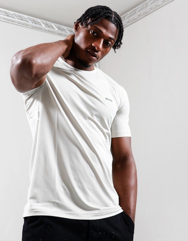 BOSS Green Active Logo T-Shirt White