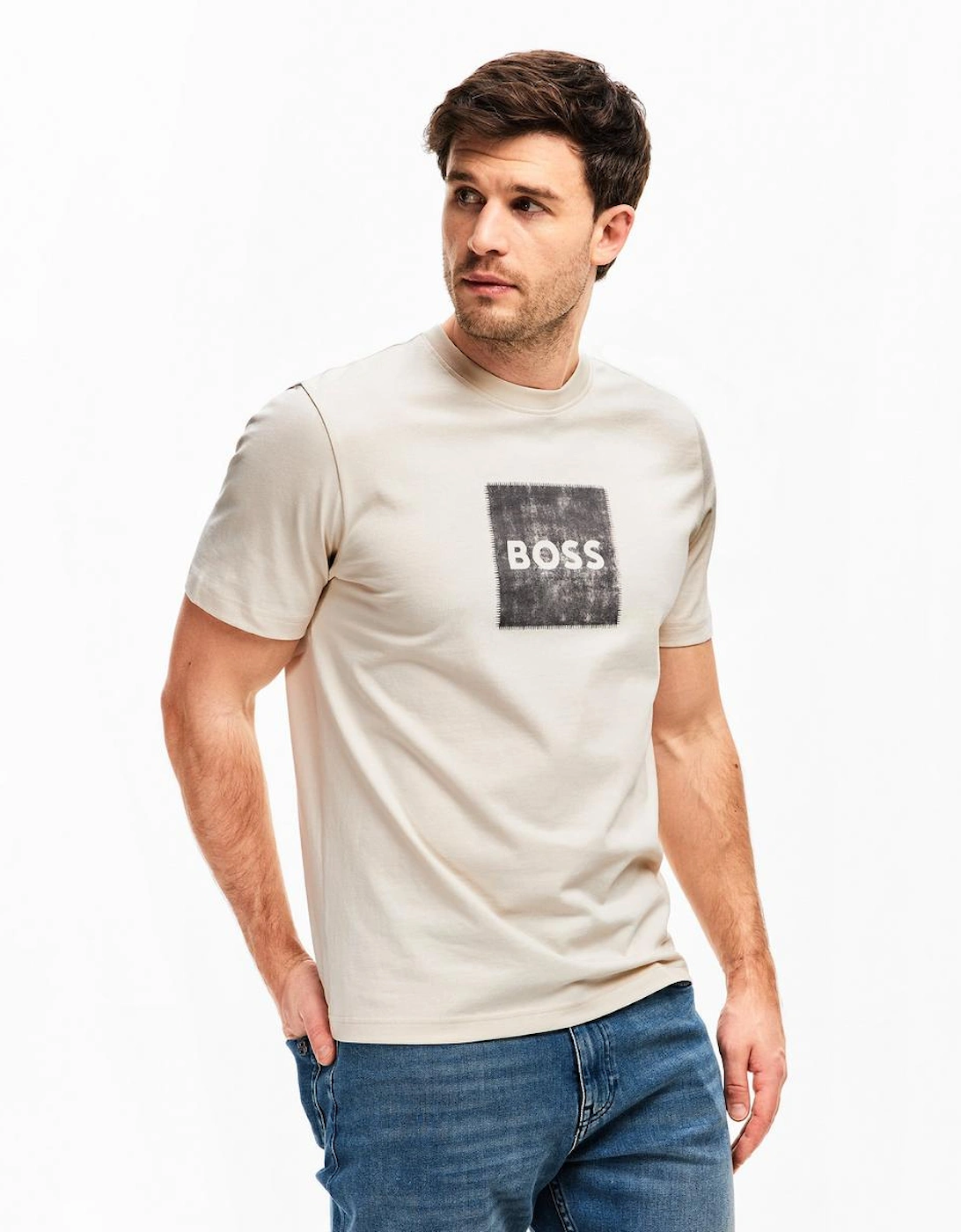 BOSS T-Stitch Men's T-Shirt Beige