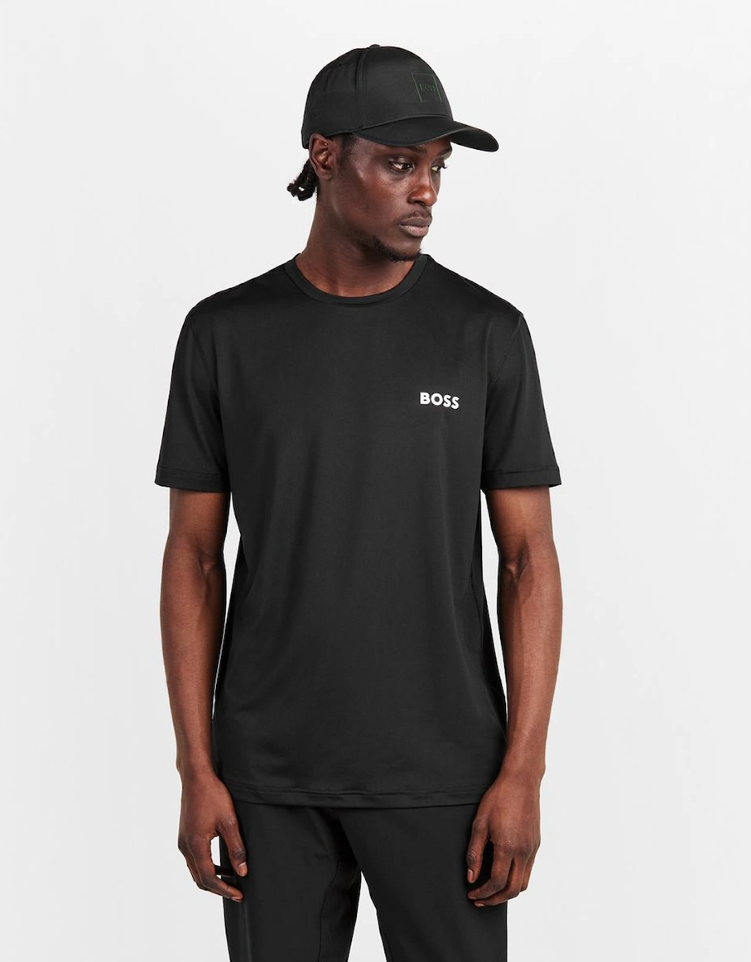 BOSS Green Active Logo T-Shirt Black